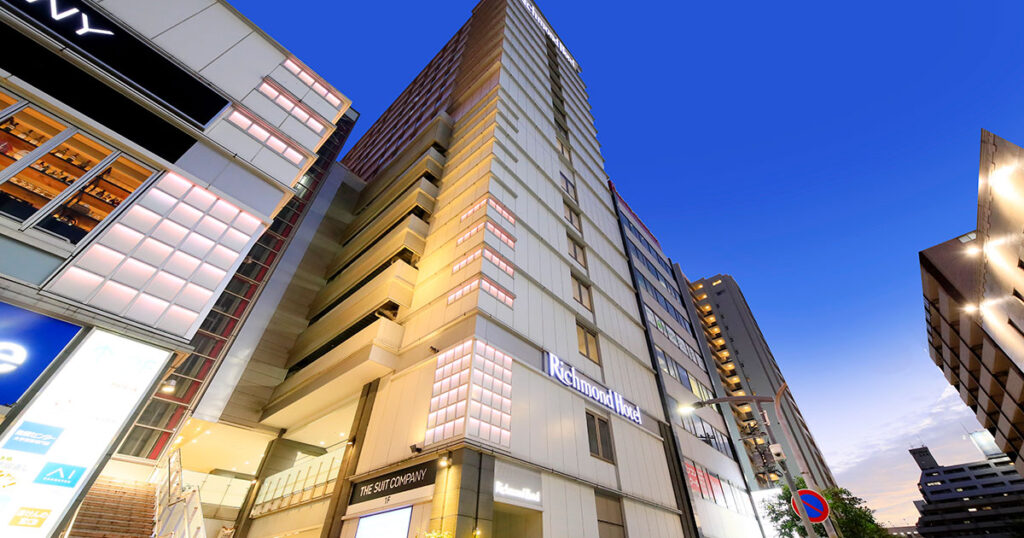 リッチモンドホテル福山駅前 — 福山市・JR福山駅南口徒歩3分 · 客室200室・8タイプの駅前ビジネスホテル外観