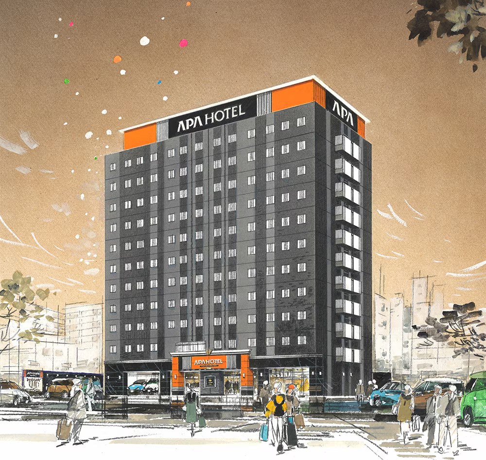 アパホテル〈松山市駅前〉 — 松山市湊町・伊予鉄松山市駅北口 · 2026年7月28日開業、四国初新築のアパホテル 213室