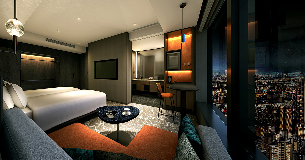 THE GATE HOTEL 大阪 by HULIC — 客室223室・Classy/Essential/Luxe/Grand/Atelier/THE GATE 6カテゴリー構成