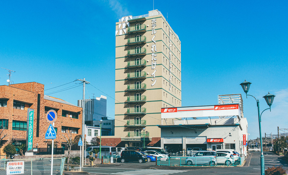くれたけイン掛川 — 掛川市駅前 · 掛川駅北口徒歩1分、124室の宿泊特化型ビジネスホテルの外観