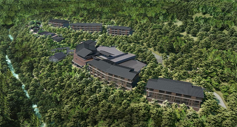 HOTEL THE MITSUI HAKONE ─ 神奈川県箱根町小涌谷、約 135,500 ㎡の三井家旧別荘地跡、2026 年秋開業予定