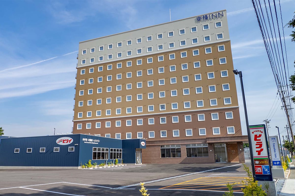 東横 INN 熊本空港 — 大津町 · 2025 年 6 月 2 日開業、チェーン初レストラン併設 208 室