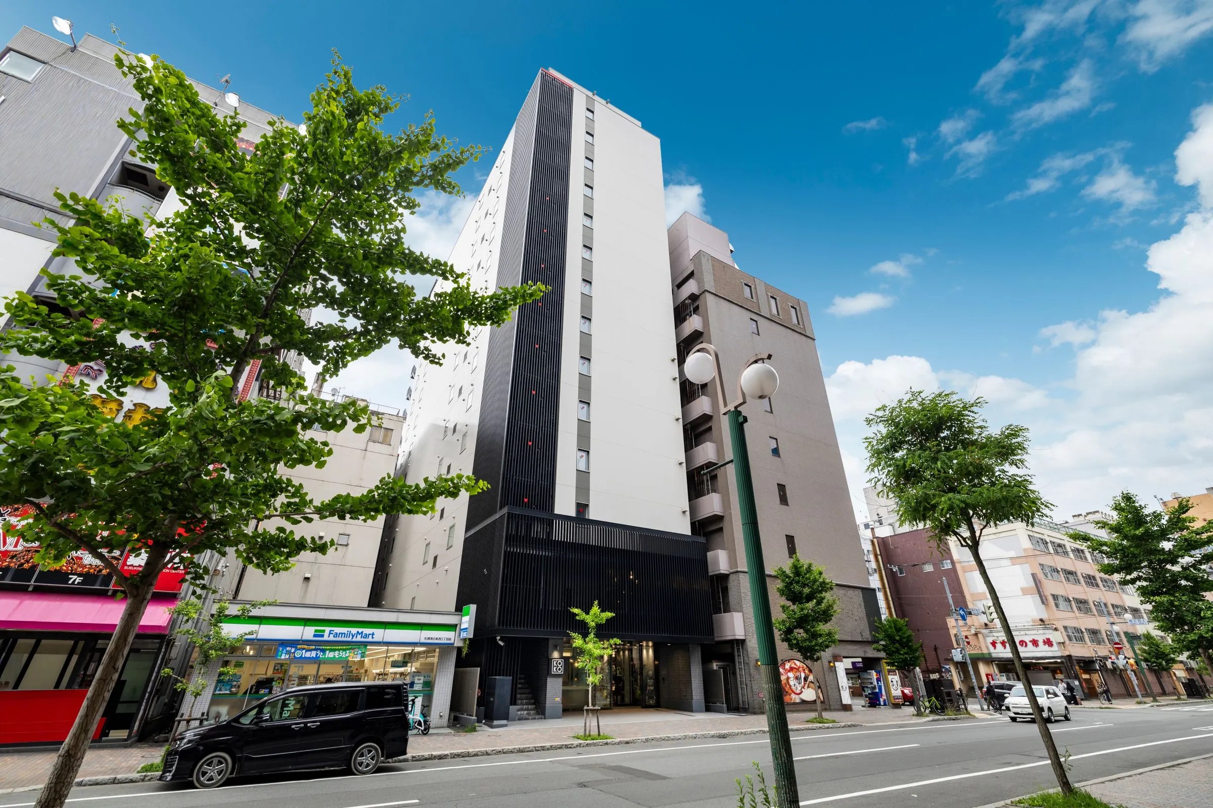 KOKO HOTEL 札幌すすきの 2nd — 札幌市中央区南6条西5丁目 · 2026年7月1日リブランド開業、全212室の外観
