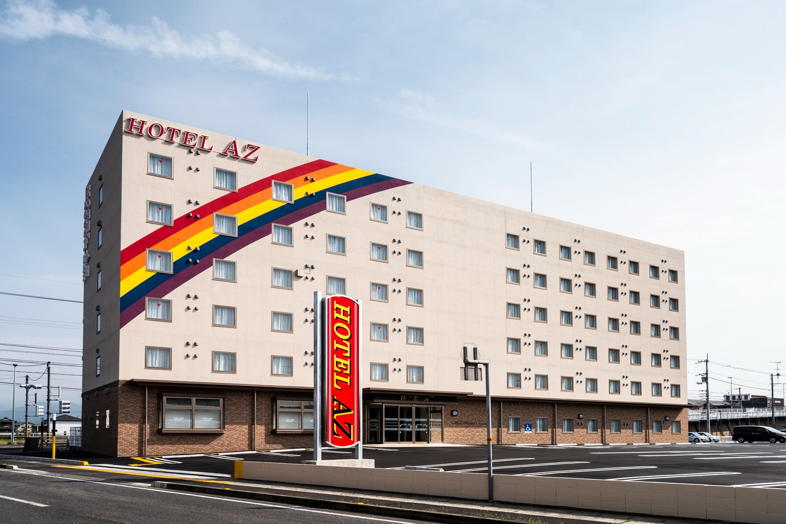 HOTEL AZ 岡山備前店 — 岡山県備前市畠田 · 2026年10月15日開業、157室・駐車場132台のロードサイド型宿泊特化ホテル