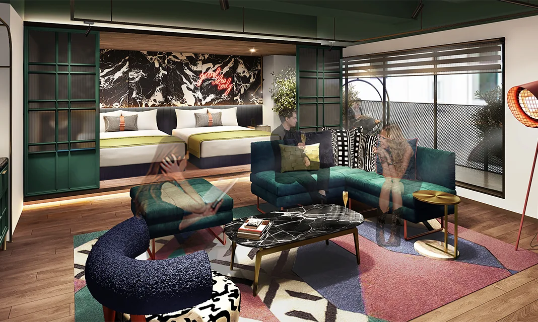 NOCTIS Akihabara-Suehirocho — 千代田区外神田 · 48㎡・定員4名の「Akihabara Suite」客室イメージ